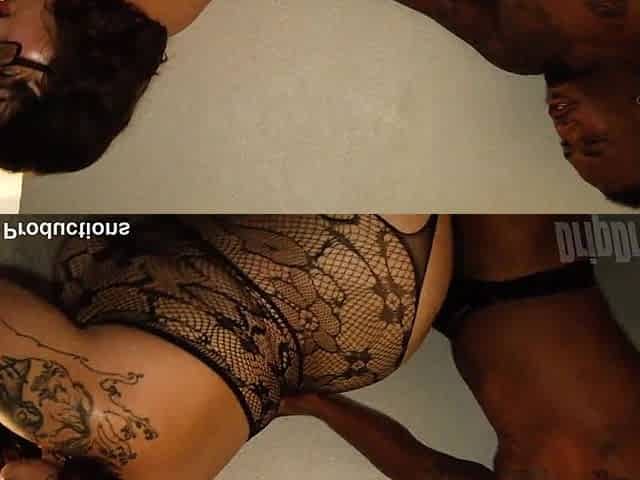 Inked bbw hot interracial porn