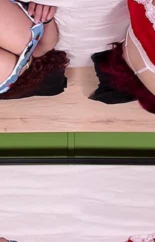 Virgin Stepsisters Sharing Bed! Fantasizing and Fingering! Stepsisters Taboo