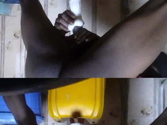 Fucking My Silicone Toy For Getting The Creampie Splashing