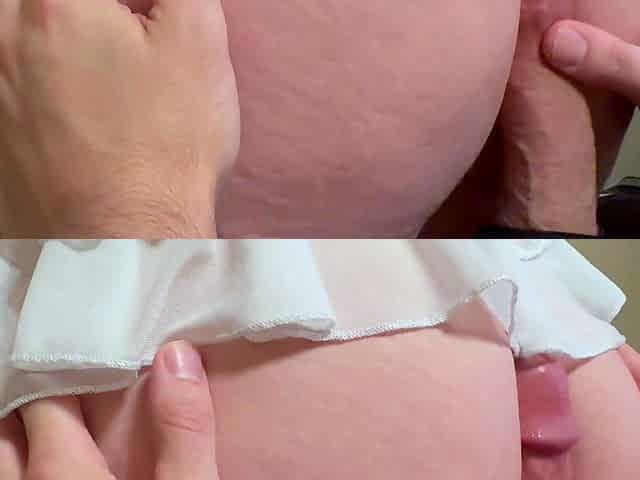 French amateur ass fucked and cumshot