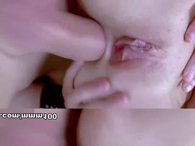 Young red head babe in a hot threesome with double penetration and facial cumshot - MMM100