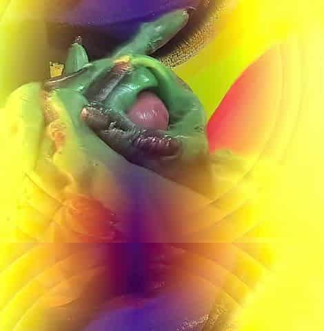 Alien Hands Jerk Off Human Dong In A Cosmic Place, In Slow Motion And Real Time.