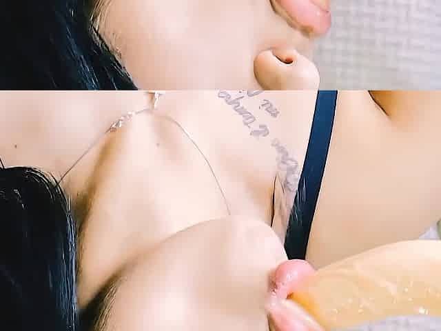 blowjob on a thick cock that didn't fit in my mouth