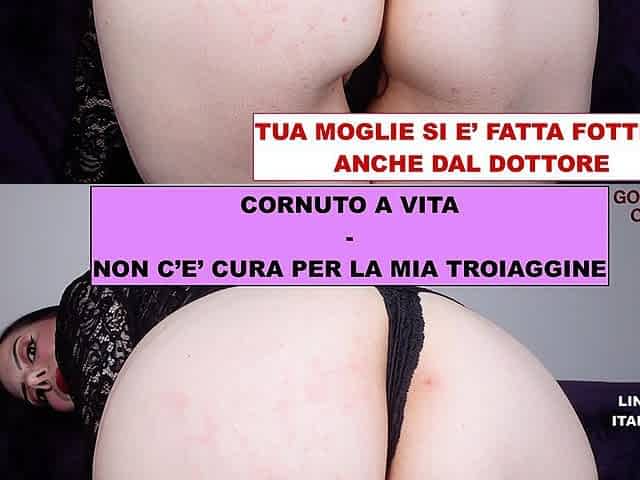Italian Language - Cuckold for Life - There Is No Cure for My Sluttiness - Your Wife Got Fucked Even by the Doctor