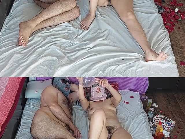 Verified Amateurs In Foreplay In The Bedroom With An Amateur Couple