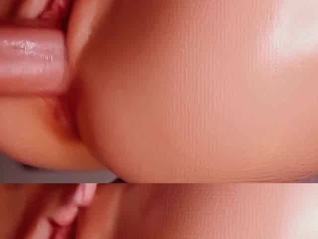Close up of my girlfriend's vagina with cum inside.