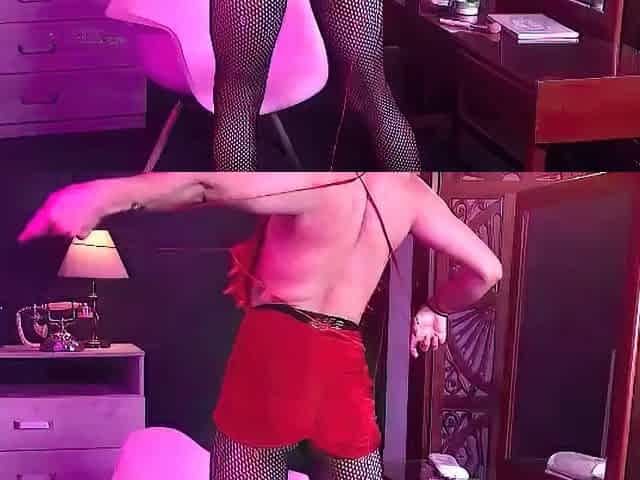 Amateur striptease and Solo masturbation
