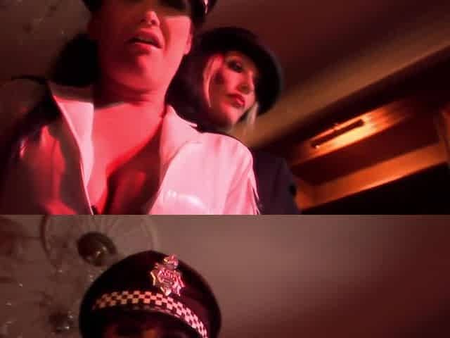 Breasty Cop Plays Bangs One more with Belt On