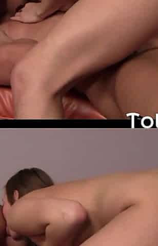 Old / Young Threesome with Creampie