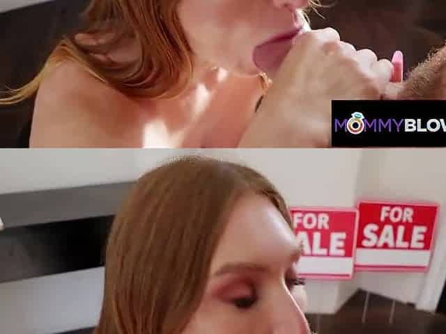 MAMA BLOWS MOST EXCELLENT - Large Tit mother I'd like to fuck SKYLAR SNOW Worships Rod With Her Titties & Throat