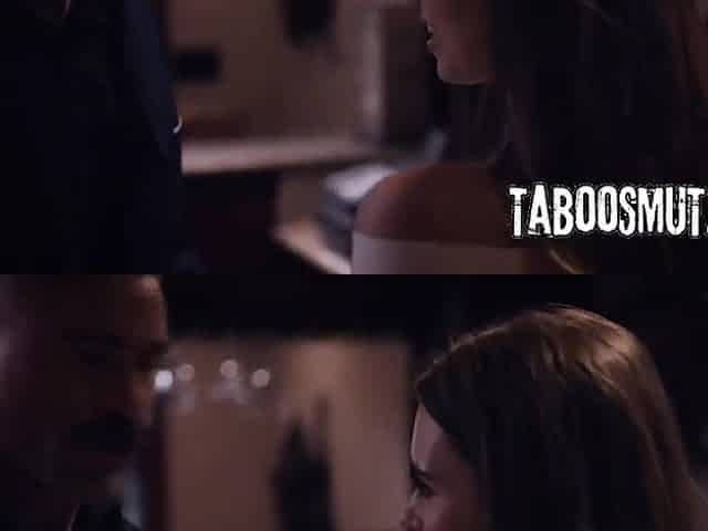 Brunette hair Teen Waitress Bangs With Cheating Boss