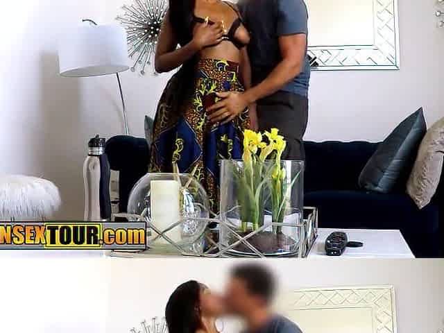 Large ass black teen coarse vagina banging after dancing in hawt underware