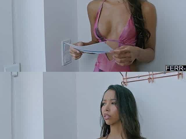 Oriental playgirl seduces her fresh neighbor to screw - Lia Lin