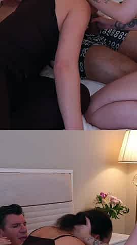 Fuck, She Made Us Her Whores! Hot Young Girl Fucks and Dominates Mature Husband and Wife!