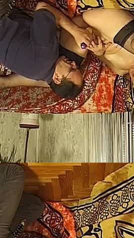 Horny Mature Brunette Fingers Hairy Pussy to Orgasm