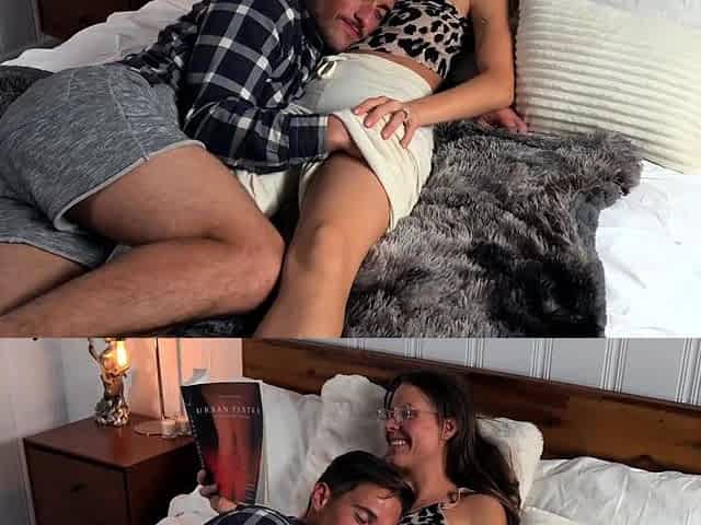 Intimate Couple's Tantric Experience Reading a Sensual Book