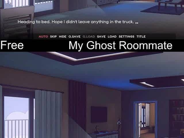 My Ghost Roommate (free game itchio) Visual Novel, 2D, Adult, Eroge, Erotic, Romance, supernatural, game