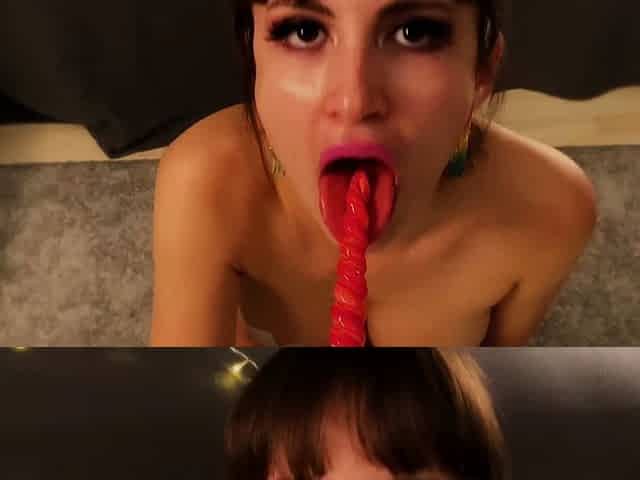 Webcam fun mature brunette with toys cum on cam
