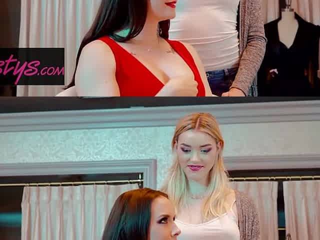 Slutty Hot MILF Chanel Preston Shows A Cute Blonde Girl How To Eat Pussy