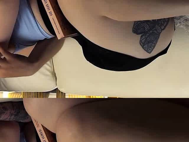 Curvy stepmom shares couch for super-hot couch bang-out