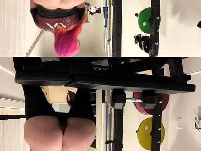 Amateur redhead masturbates then gives a blowjob