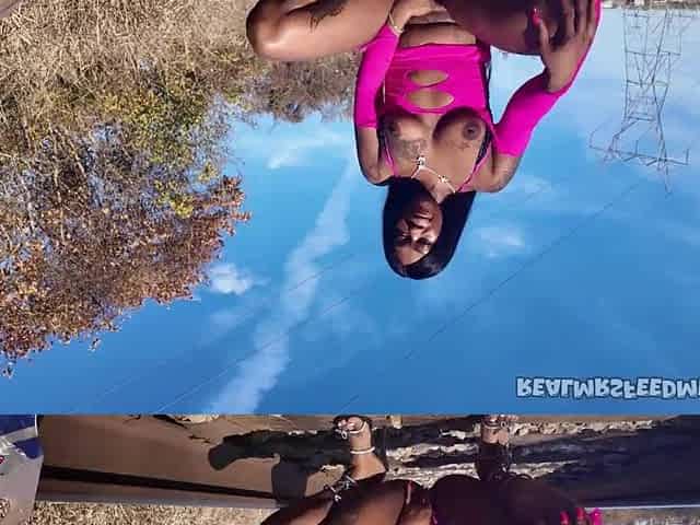 Railroad tracks Anal destruction