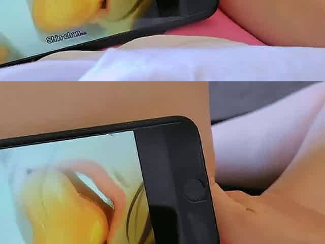 POV: your little nimphy fingering until cum during the time that watching anime