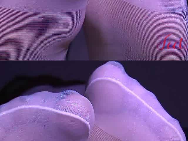 Very shiny nylon feet