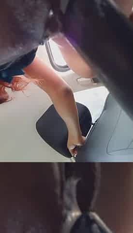 Screwing my handbrake in the car..WHOS NEXT?