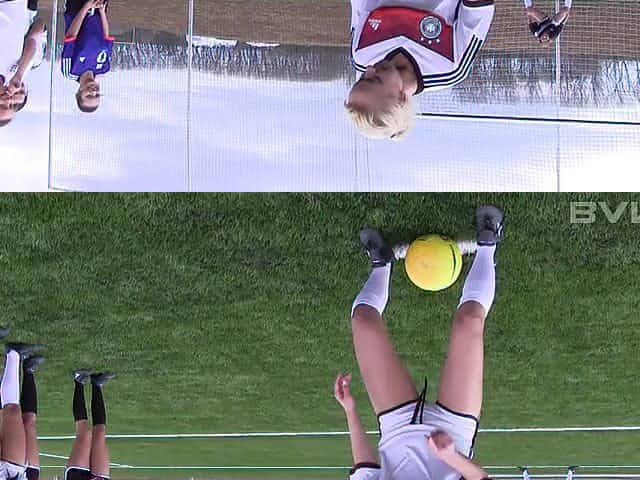 Fine ass teen Bailey stripping off clothes in football pitch
