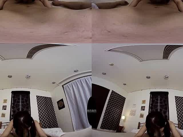 Alluring teen VR asian incredible adult scene