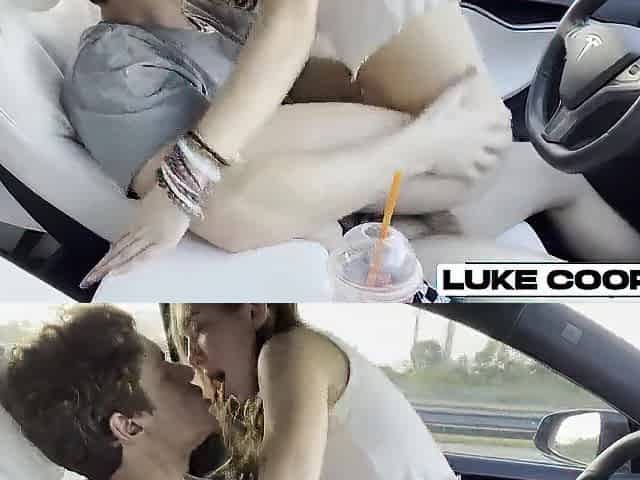 Hawt Tinder Date Screws In Car On Way Home - Bailey Base - Luke Cooper