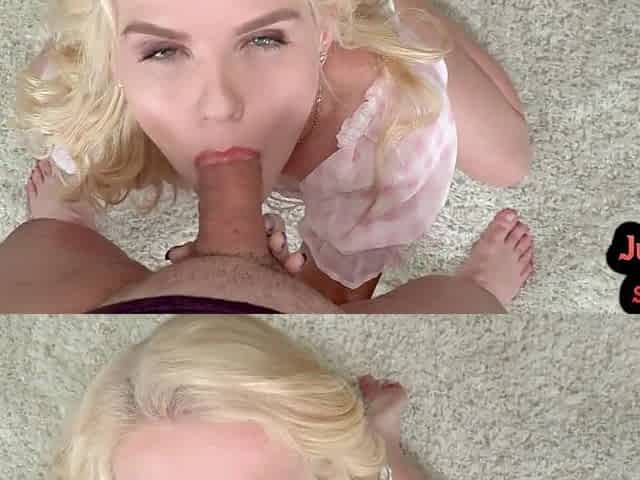 Curvy pov whore deepthroating previous to sex in erotic pair