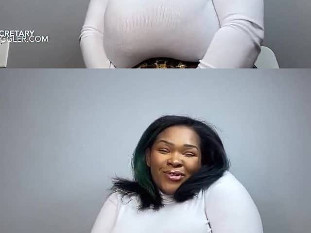 big beautiful woman Secretary with large milk filled titties expressing at work
