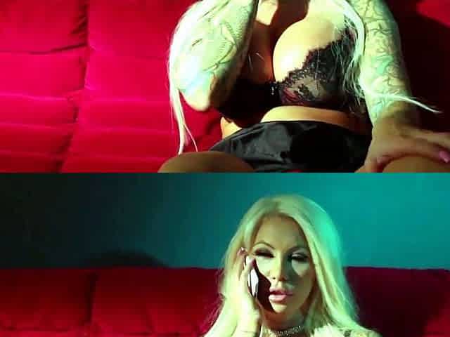 Sexy stepmom gets super raw during her phone sex