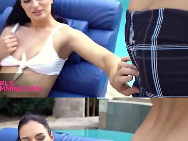 Hot Poolside Rimming With Skinny - Leanne Lace