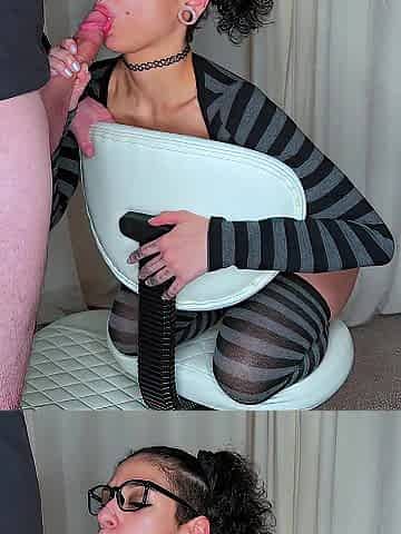 Nerdy Alt Mom Uses Your Jock To Smack Her Snatch - Fae Fury