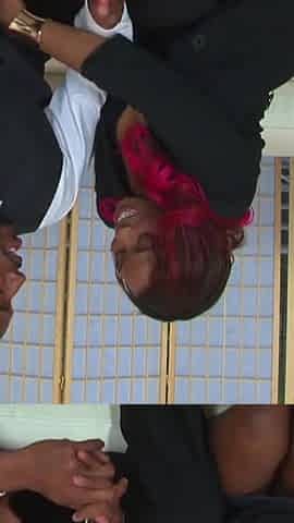 Big ass ebony redhead fucked by a big black cock