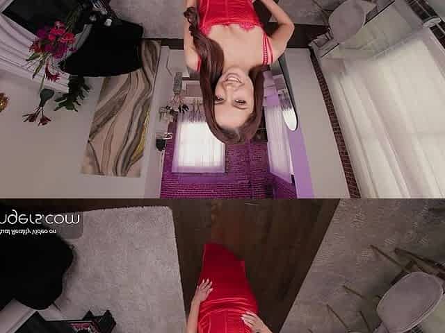 Sexy Brunette In Red Lingerie Sucks Your Cock And Fucks With Moans Pt.2 - Sexy Red, Vr Porn And Vanna Bardot