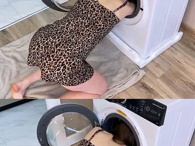 Fucking My Big-Ass Stepmom Stuck in the Washing Machine