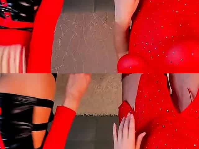 Foot fetish lesbians with stockings