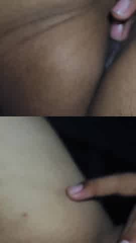 Fingering My Girlfriend Because She Was Not Satisfied with My Cock - She Is Addicted to My Middle Finger