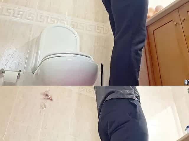 Fitness Male Finds Toy in Ally's Baths and Gives it a groan Cum-Filled Workout - Hotsportfitboy