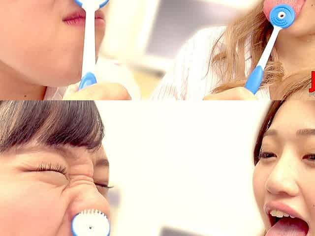 Japanese Airu Hashino Puts Her Breath and Tongue Inside Seira Hoshisaki's Nose