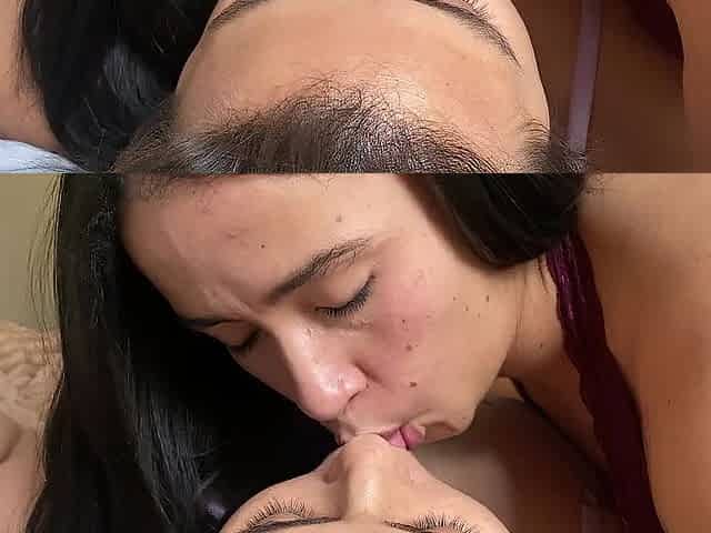 I suck a lesbo's biggest tongue, that babe bangs me unfathomable in the mouth