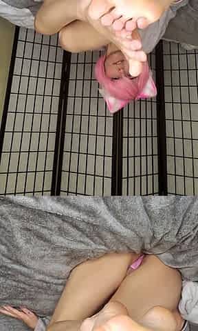 Teen slut foot fetish cock rub