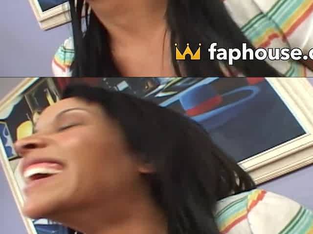 Spic mega-slut gets throat and vag filled with