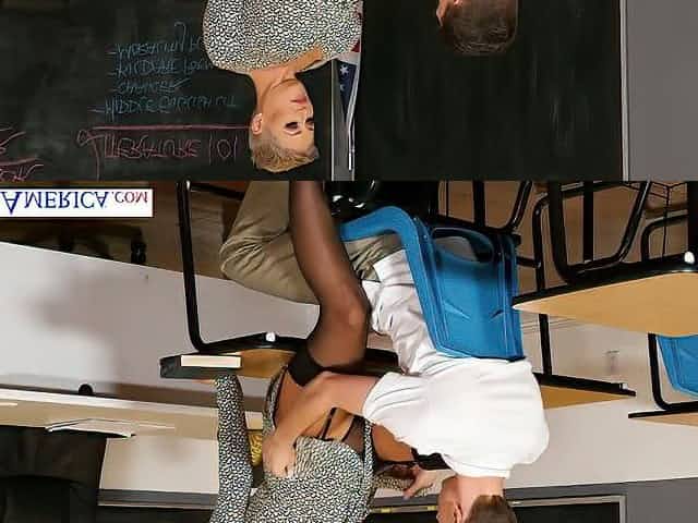 Big assed professor Ryan Keely makes a young man forget about his ex GF