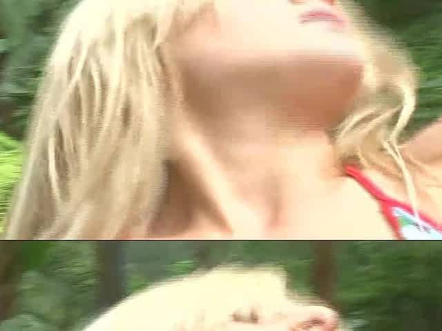 Innocent blonde awakens sensual lesbian moments filled with desire