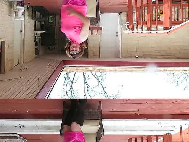 Brittney CD modeling her recent pink outfit and boots